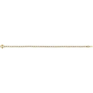14K Yellow 2 1/2 CTW Lab-Grown Diamond 7" Line Bracelet