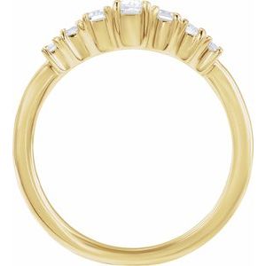 14K Yellow 1/2 CTW Lab-Grown Diamond Ring