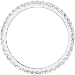 14K White 1/3 CTW Lab-Grown Diamond  Eternity Band