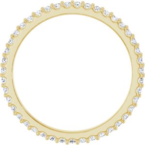 14K Yellow 1/3 CTW Lab-Grown Diamond  Eternity Band