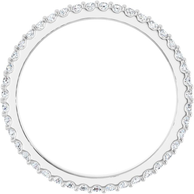 14K White 1/3 CTW Lab-Grown Diamond  Eternity Band