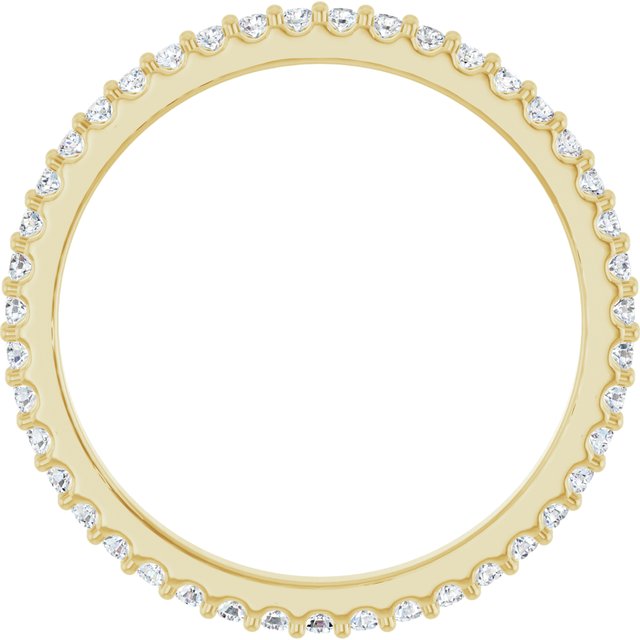 14K Yellow 1/3 CTW Lab-Grown Diamond  Eternity Band
