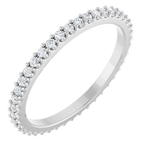 Platinum 3/8 CTW Lab-Grown Diamond  Eternity Band