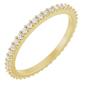 14K Yellow 1/3 CTW Lab-Grown Diamond  Eternity Band