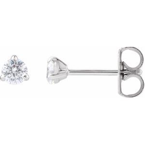 14K White 1/5 CTW Lab-Grown Diamond Cocktail-Style Stud Earrings