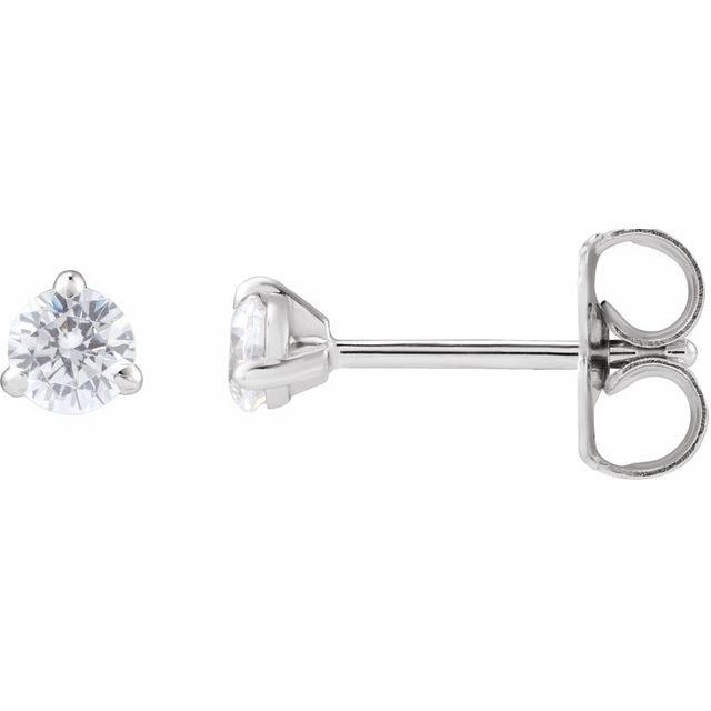 14K White 1/5 CTW Lab-Grown Diamond Cocktail-Style Stud Earrings