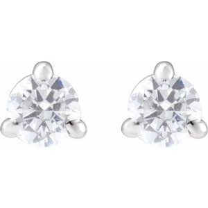 14K White 1/5 CTW Lab-Grown Diamond Cocktail-Style Stud Earrings