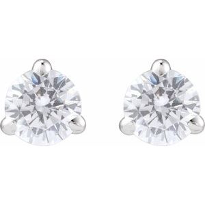 14K White 1/4 CTW Lab-Grown Diamond Cocktail-Style Stud Earrings