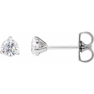 14K White 1/3 CTW Lab-Grown Diamond Cocktail-Style Stud Earrings
