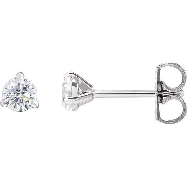 14K White 1/3 CTW Lab-Grown Diamond Cocktail-Style Stud Earrings