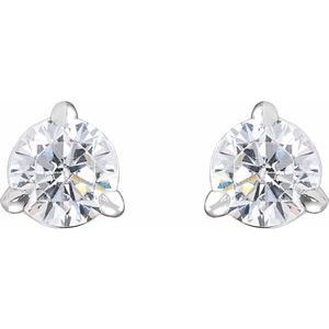 14K White 1/3 CTW Lab-Grown Diamond Cocktail-Style Stud Earrings