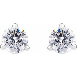 14K White 3/4 CTW Lab-Grown Diamond Cocktail-Style Stud Earrings