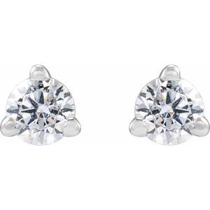 14K White 1/6 CTW Lab-Grown Diamond Stud Earrings