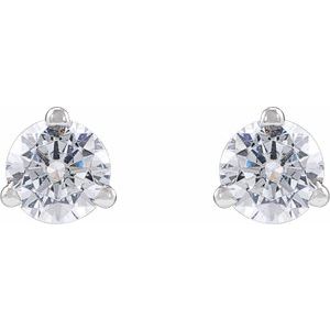 14K White 1/4 CTW Lab-Grown Diamond Stud Earrings