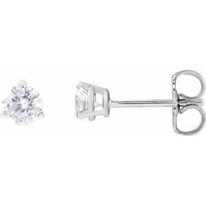 14K White 1/3 CTW Lab-Grown Diamond Stud Earrings