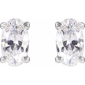 14K White 1/2 CTW Lab-Grown Diamond Stud Earrings