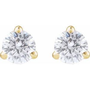14K Yellow 1/4 CTW Lab-Grown Diamond Cocktail-Style Stud Earrings