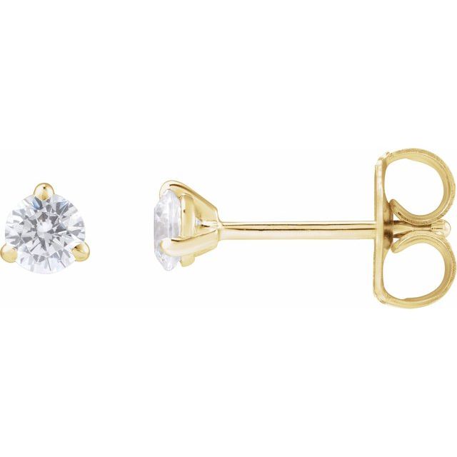 14K Yellow 1/4 CTW Lab-Grown Diamond Cocktail-Style Stud Earrings