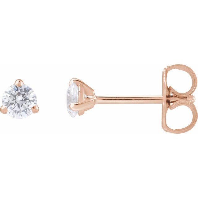 14K Rose 1/4 CTW Lab-Grown Diamond Cocktail-Style Stud Earrings