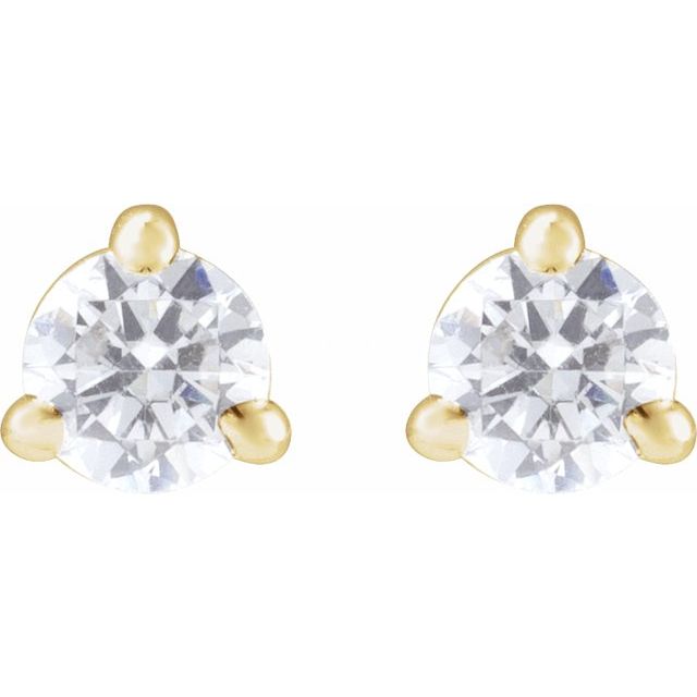 14K Yellow 1/5 CTW Lab-Grown Diamond Cocktail-Style Stud Earrings