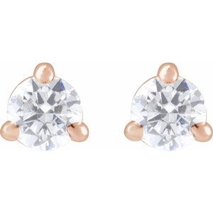 14K Rose 1/4 CTW Lab-Grown Diamond Cocktail-Style Stud Earrings