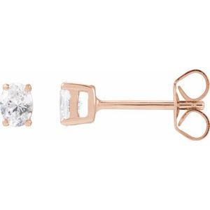 14K Rose 1/3 CTW Lab-Grown Diamond Stud Earrings