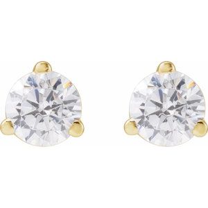 14K Yellow 1/3 CTW Lab-Grown Diamond Stud Earrings