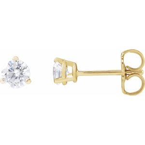 14K Yellow 1/3 CTW Lab-Grown Diamond Stud Earrings
