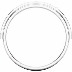 14K White 1/2 CTW Lab-Grown Diamond Channel Set Band
