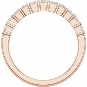 14K Rose 2 CTW Lab-Grown Diamond Anniversary Band