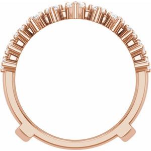 14K Rose 1 CTW Lab-Grown Diamond Ring Guard