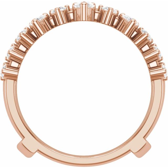 14K Rose 1 CTW Lab-Grown Diamond Ring Guard
