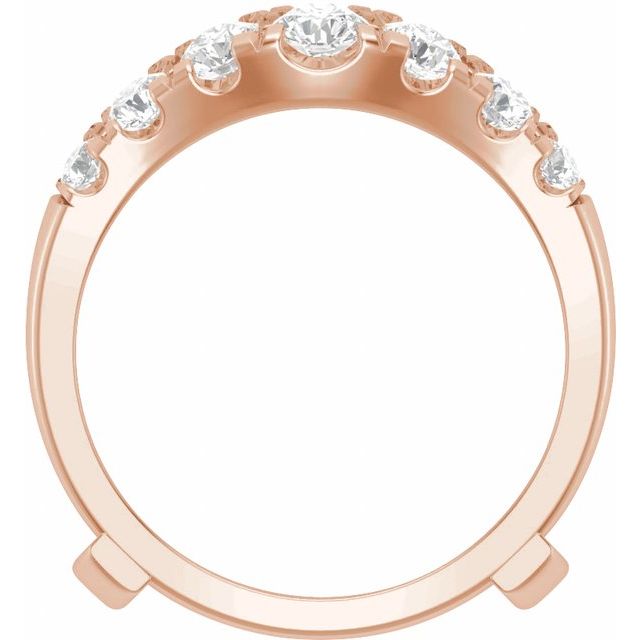 14K Rose 1 1/2 CTW Lab-Grown Diamond Ring Guard