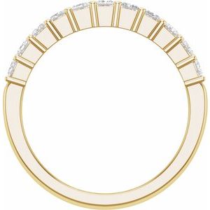 14K Yellow 2 CTW Lab-Grown Diamond Anniversary Band