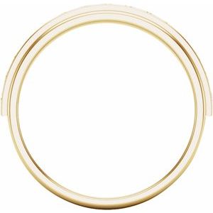 14K Yellow 1/2 CTW Lab-Grown Diamond Channel Set Band