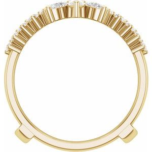 14K Yellow 1 CTW Lab-Grown Diamond Ring Guard