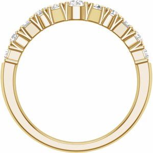 14K Yellow 1 CTW Lab-Grown Diamond Contour Band