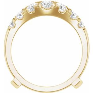 14K Yellow 1 1/2 CTW Lab-Grown Diamond Ring Guard