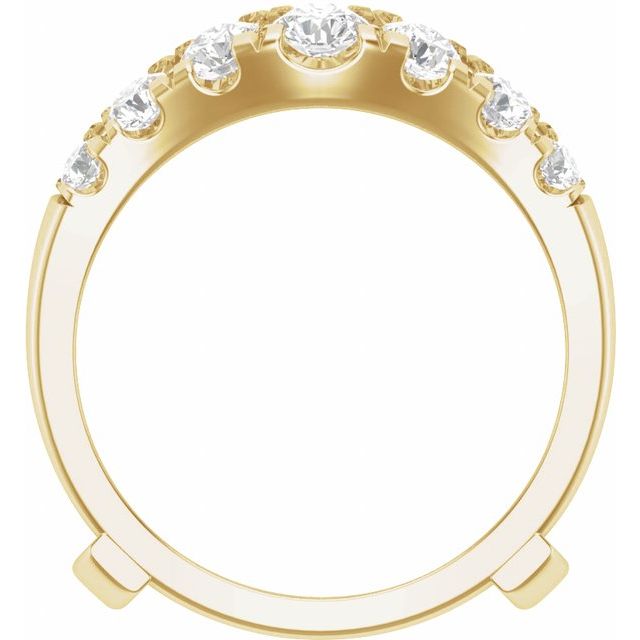 14K Yellow 1 1/2 CTW Lab-Grown Diamond Ring Guard