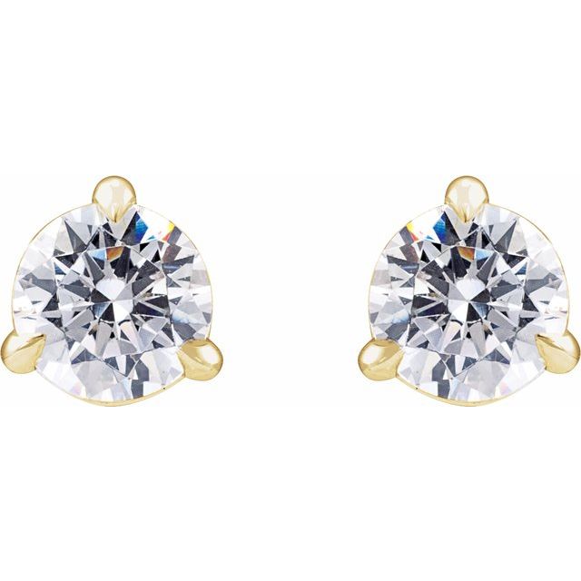 14K Yellow 3/4 CTW Lab-Grown Diamond Cocktail-Style Stud Earrings