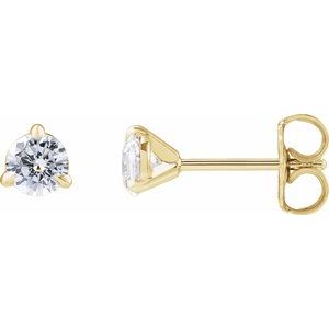 14K Yellow 1/2 CTW Lab-Grown Diamond Cocktail-Style Stud Earrings
