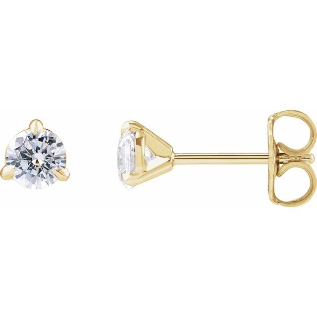 14K Yellow 1/2 CTW Lab-Grown Diamond Cocktail-Style Stud Earrings