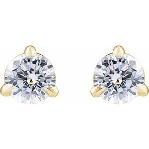 14K Yellow 1/2 CTW Lab-Grown Diamond Cocktail-Style Stud Earrings