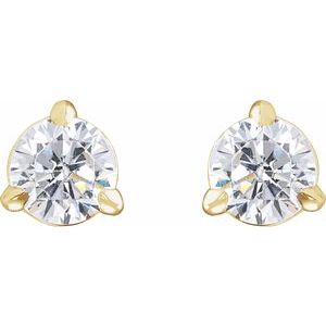 14K Yellow 1/3 CTW Lab-Grown Diamond Cocktail-Style Stud Earrings