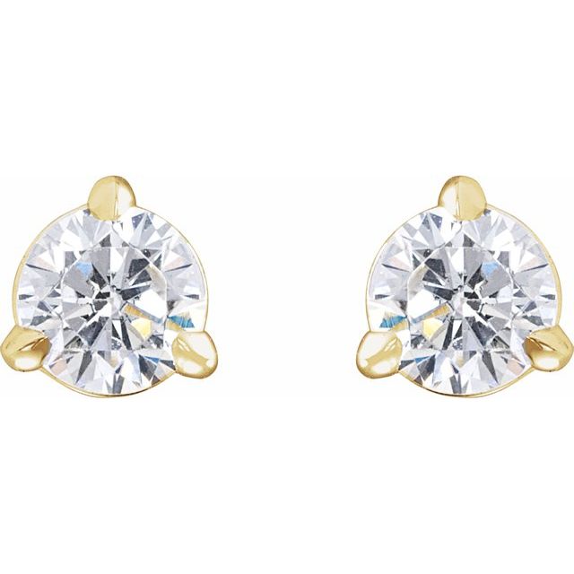 14K Yellow 1/3 CTW Lab-Grown Diamond Cocktail-Style Stud Earrings