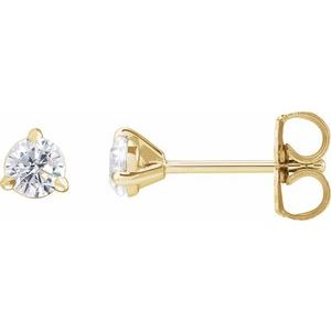 14K Yellow 1/3 CTW Lab-Grown Diamond Cocktail-Style Stud Earrings