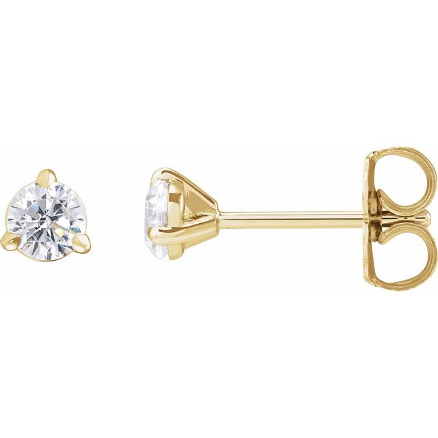 14K Yellow 1/3 CTW Lab-Grown Diamond Cocktail-Style Stud Earrings