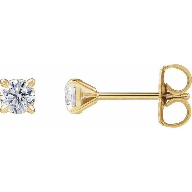 14K Yellow 1/3 CTW Lab-Grown Diamond Cocktail-Style Stud Earrings