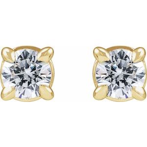 14K Yellow 1/4 CTW Lab-Grown Diamond Cocktail-Style Stud Earrings