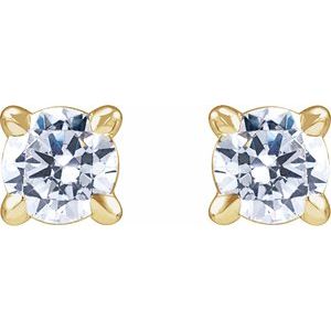 14K Yellow 1/5 CTW Lab-Grown Diamond Cocktail-Style Stud Earrings